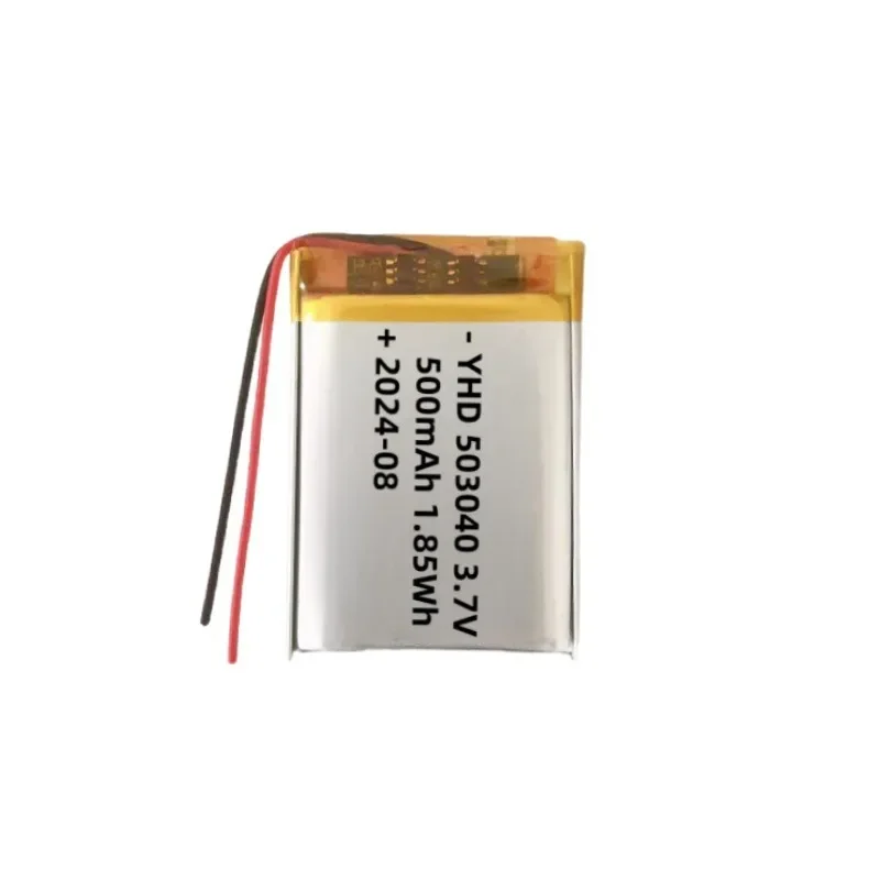 New High-quality 5 X PCS 503040 3.7V 500mAh Lipo Rechargeable Battery  for MP3 GPS DVD Recorder Ebook Camera