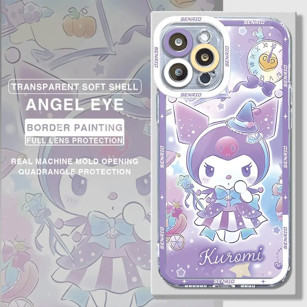 Cartoon Sanrio Hellos Kitties Phone Case for iPhone 11 15 Pro Max 7 8 Plus 11 Pro XS Max 14 13 Plus XR X 12 Mini Clear Cover