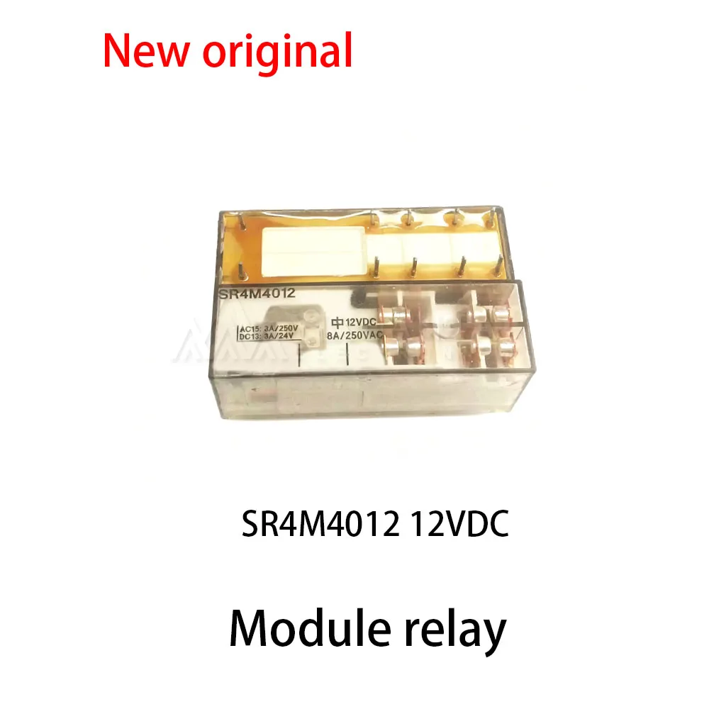 (1pcs) 100% New relay SR4M4012 12VDC 8A/250VAC 10 pin module relay