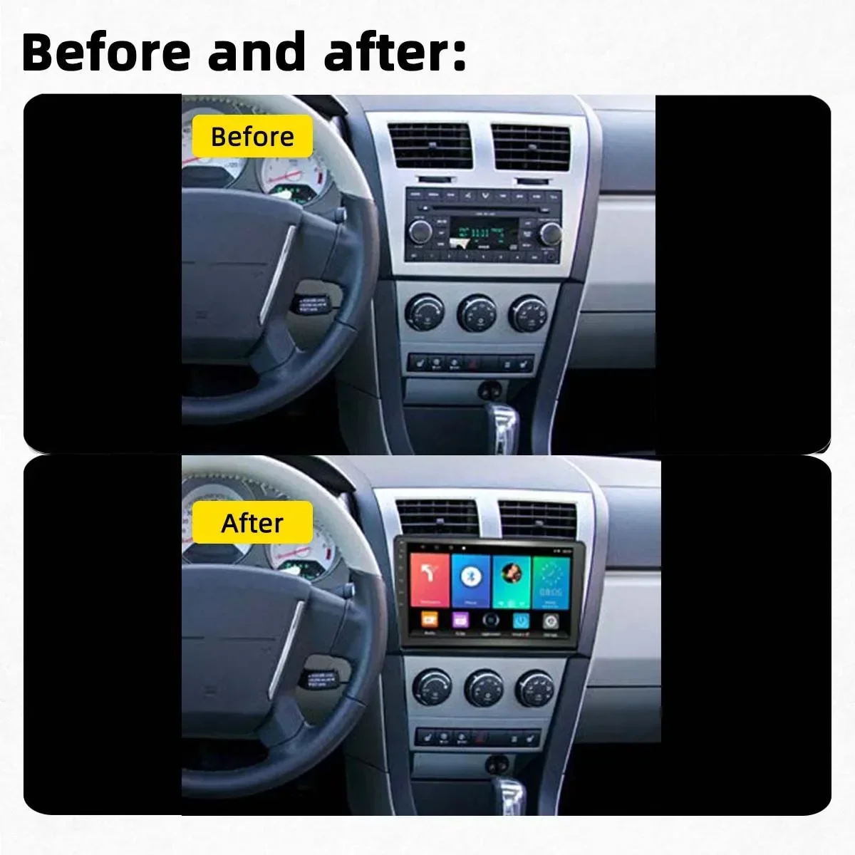 2 Din Android Car Radio Stereo for Dodge Avenger 2007 - 2014 GPS WIFI Navigation Autoradio Multimedia Player Head Unit Carplay