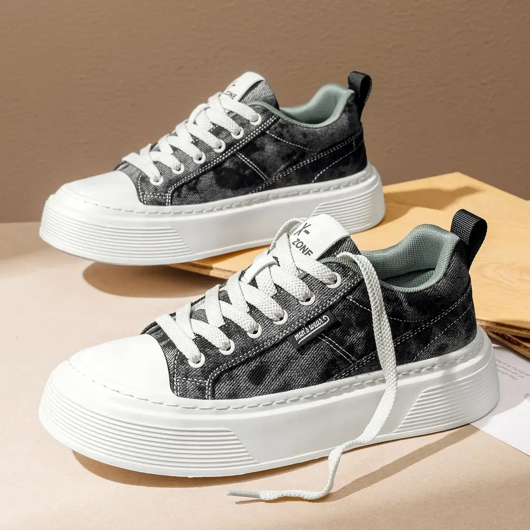 Black Man Sneakers Good Quality Autumn Men's Casual Shoes Fashion Trendy Shoe Fashion Outdoor Wear-resistant Skateboard Non-slip