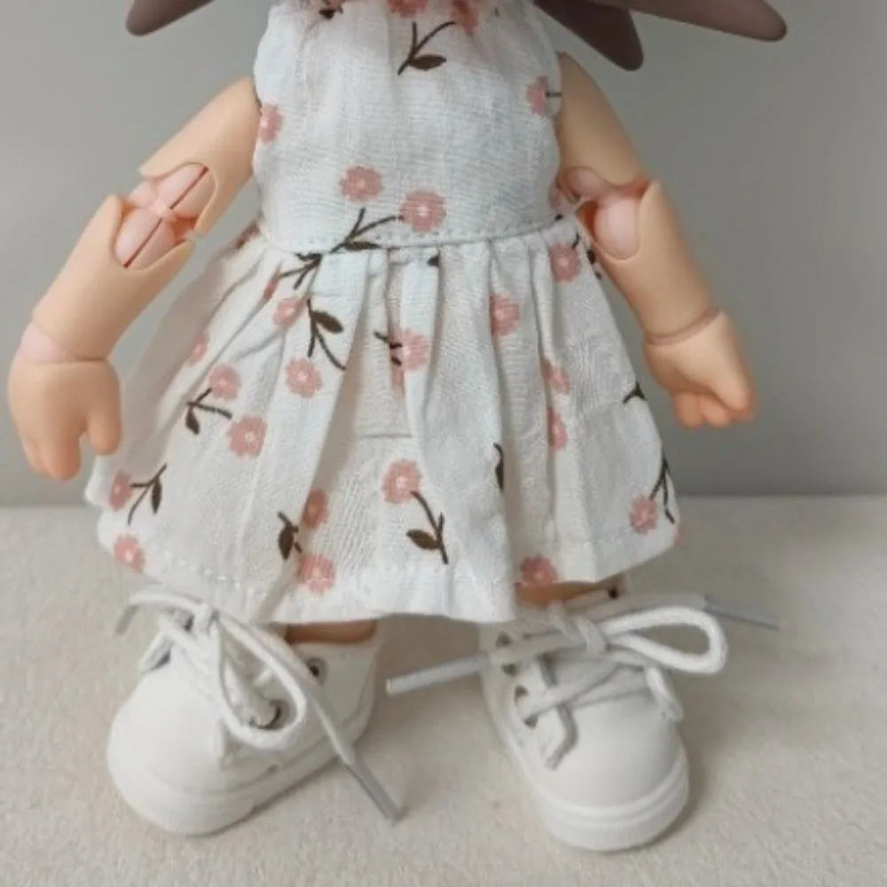 Lovely Mini 3.8*2.2*2.4CM BJD Shoes Leather Shoes Oxford Sole Shoes Lace Up Standing Shoes 1/8 BJD