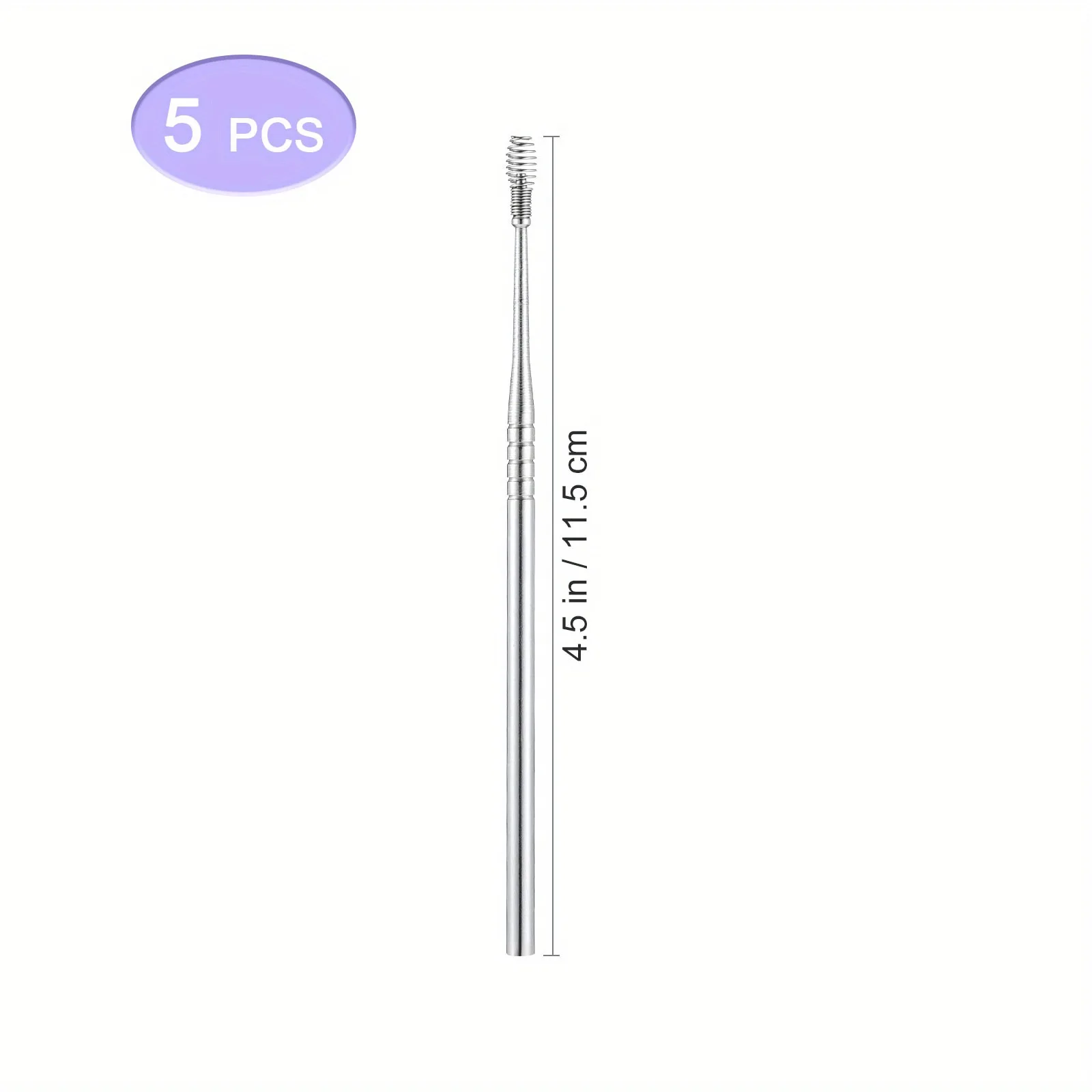 5pcs Stainless Steel Ear Cleaning Picks Earwax Removal Tools Spring Ear Spoons Health Care Instruments Ear Wax Clean Tool