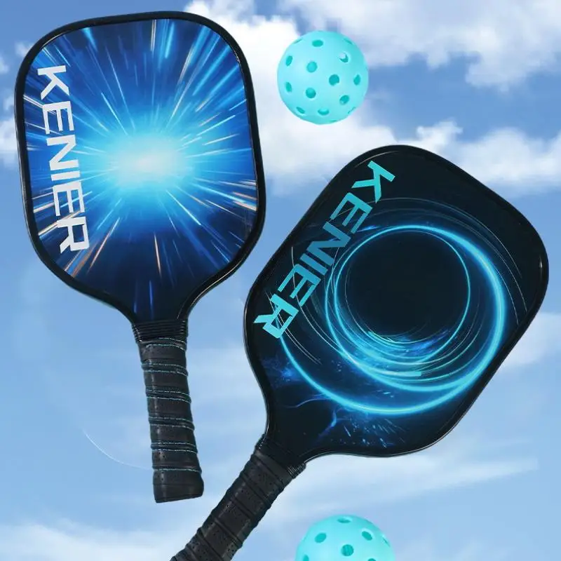 Professional Pickleball Set 2-Player Wood Paddle Racquets 4 Ball Pickleball Rackets Ball Sets Portable Bag