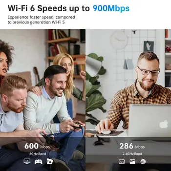 AX900 USB WiFi 6 Bluetooth 5.3 Adaptör 2'si 1 Arada Dongle Çift Bant 2.4G ve 5GHz USB WiFi Ağ Kablosuz WLAN Alıcısı SÜRÜCÜSÜZ 10 best sales Wifi android - №4