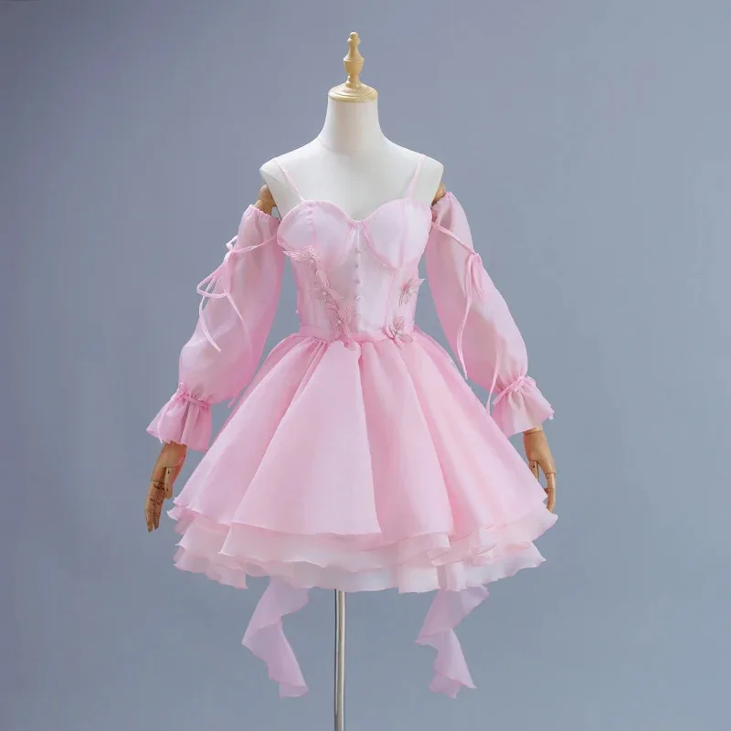 

Игра Love and Deepspace Hunter Girl Косплей Взрослые женщины Платье Униформа Костюм Рукава Полный комплект аксессуаров Костюм Одежда hh:5