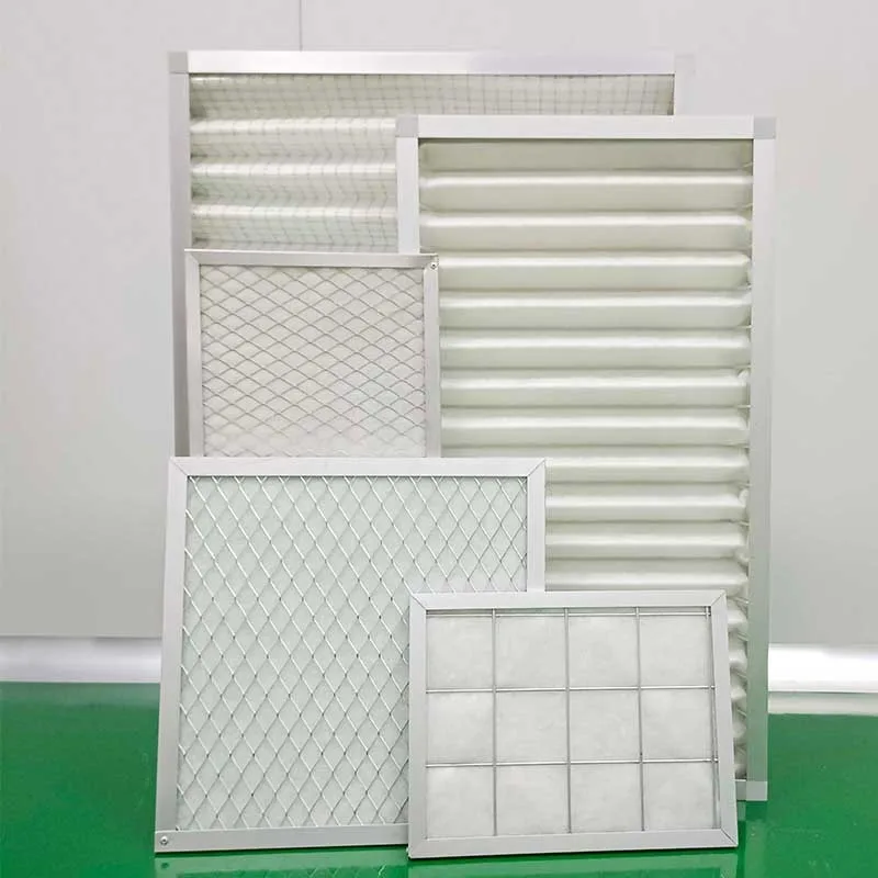 Customized Panel Pleated Pre Aluminum Frame Air Washable Metal Filter Industrial Spare Parts