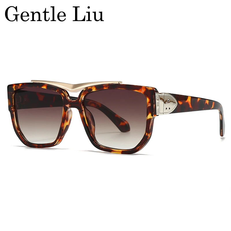 

Punk Classic Square Sunglasses Men 2025 Luxury Brand Big Frame Double Beam Sun Glasses For Male Steampunk Outdoor Eyewear Shades