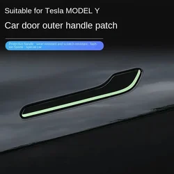 Car Door Handle Stickers Anti-Scratch Luminous for Tesla Model 3/Y Scratch-Resistant Car Stickers Universal car accessories