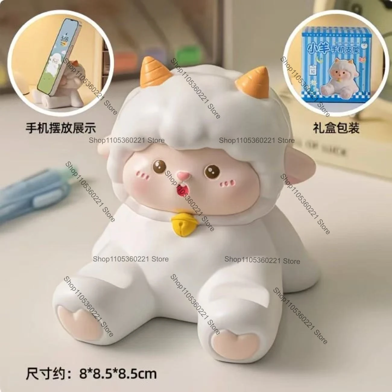 Cute Kawaii little bear glasses holder universal desktop holder home office desk decoration