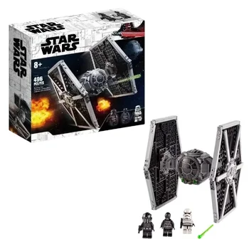 Anime Space Wars Droid TIE Fighter Building Blocks Bricks Space Wars Compatible Fighter Set Toys  For Children Birthday Gifts