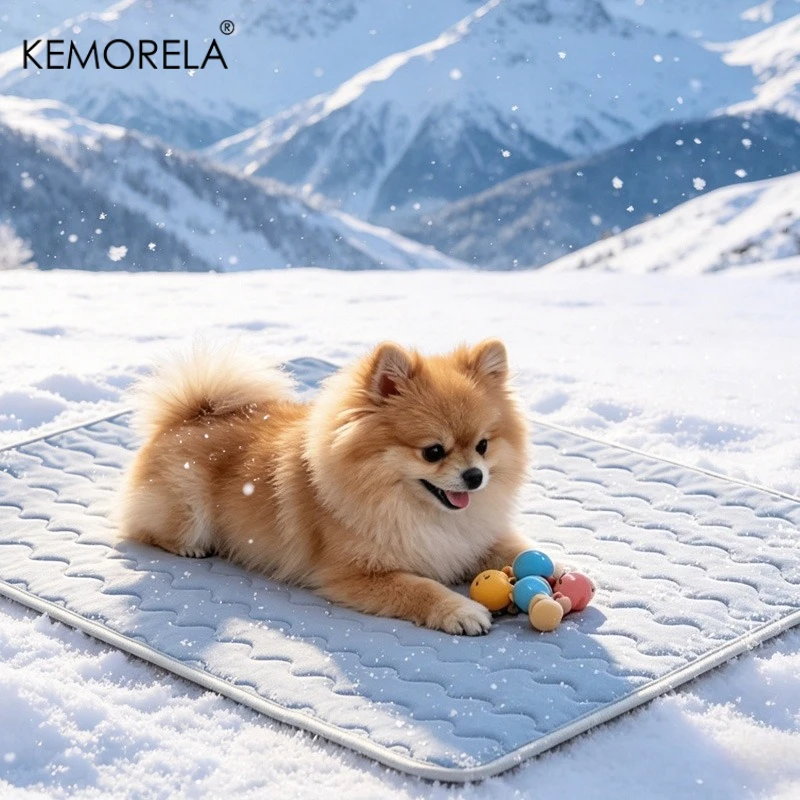 KEMORELA Summer Dog Cooling Mat Dog Training Pads  Washable 