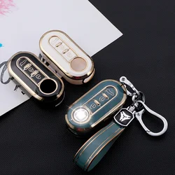 TPU Car Key Case Cover for Fiat 500 Ducato Panda 500L Punto Lancia Musa for Citroen Jumper for Peugeot Boxer Auto Accessaries