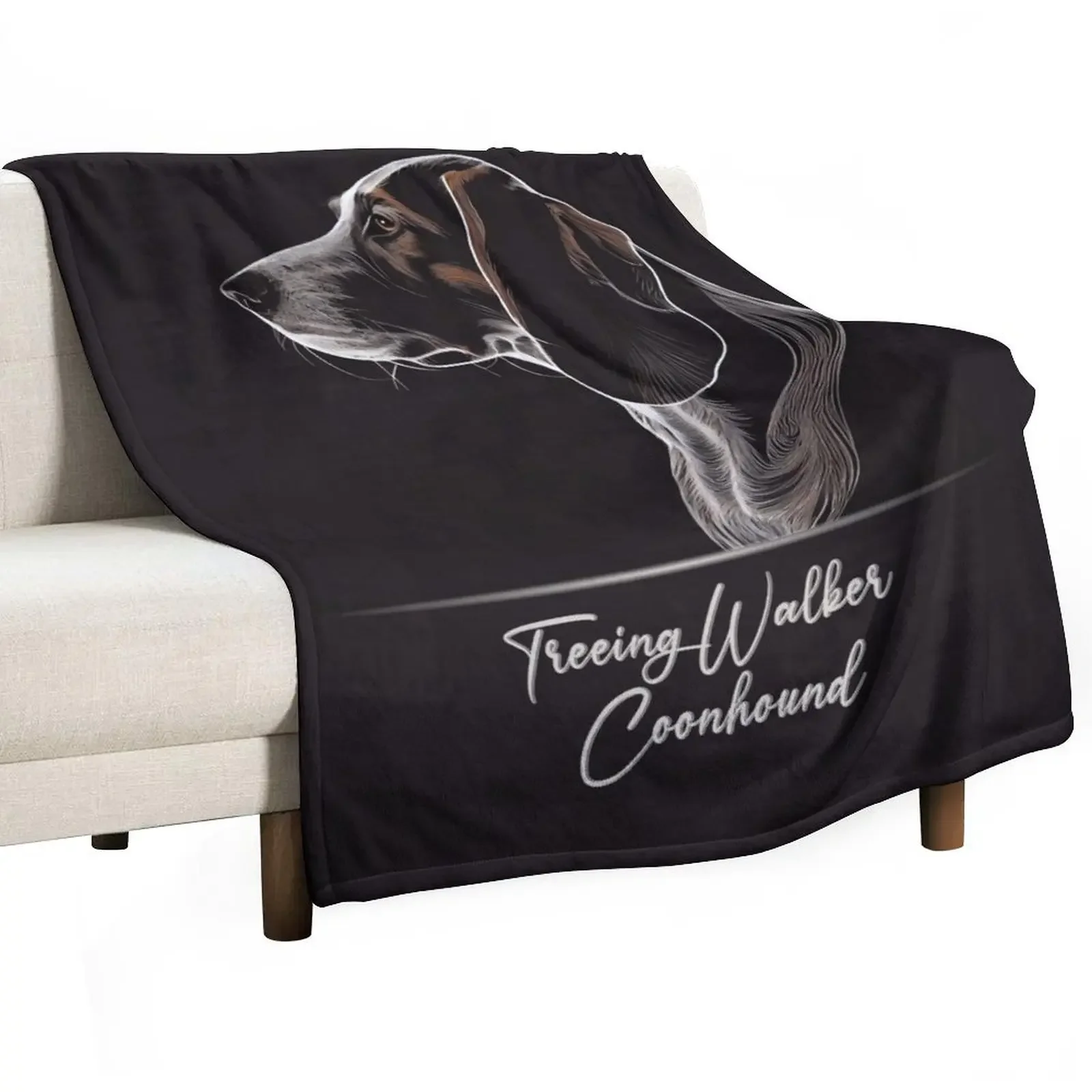 Treeing Walker Coonhound Throw Blanket for winter heavy to sleep Blankets