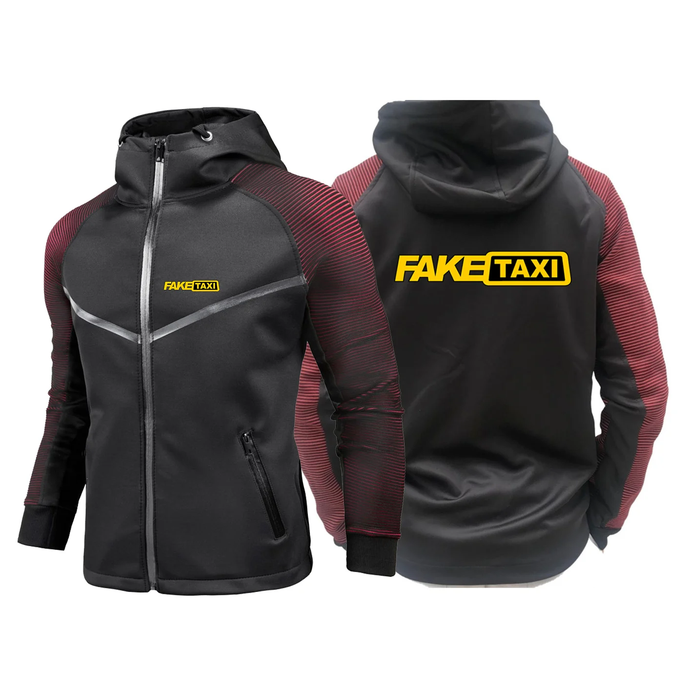 Fake Taxi Faketaxy Fake Taxy Taxydriver Men Comfortable Hoodies Printed Sweatshirts Cotton High Quality Hip Hop Racing Suit Coat