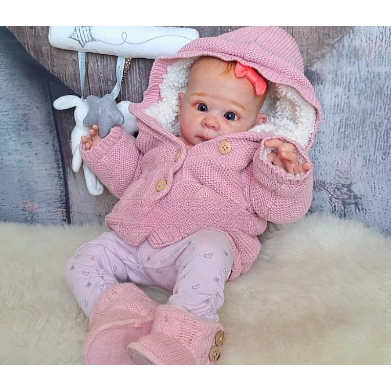19 Inch Lizzy  Reborn Baby Doll Vinyl Kit Unpainted Unassembled Doll Parts Blank Kit  Drop Ship
