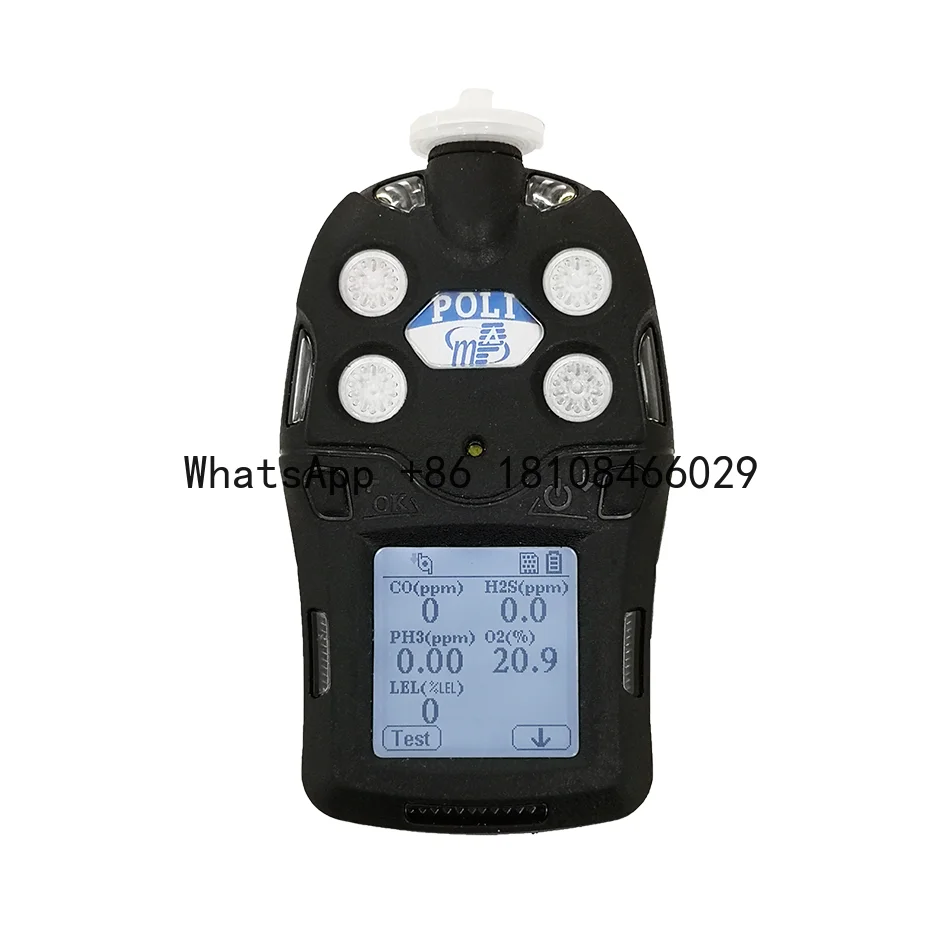 Zetron POLI MP400 Series Multi-Gas Detectors 4 In 1 Diffusible Type LEL/O2/H2S/CO Gas Analyzer