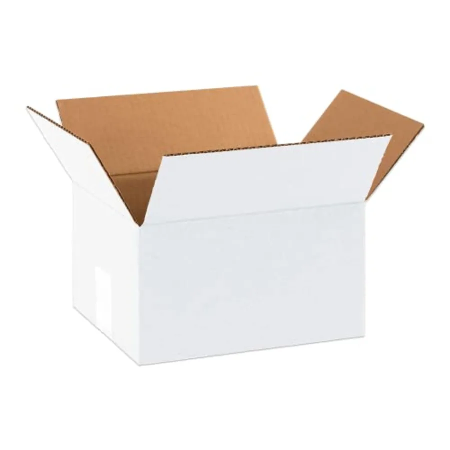 

AVIDITI White Shipping Boxes 10"L x 8"W x 6"H 25 Pack Small Medium Mailing Box for Small Business Packaging, Mailers, Gifts and