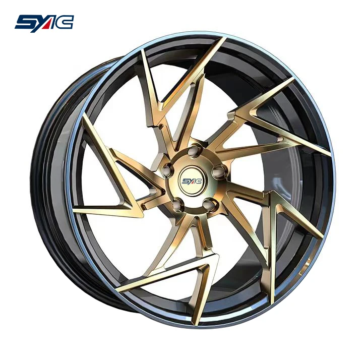 SYAC 18-22 Inch High Performance Racing Car Wheels Customization Monoblock Forged Aluminum Alloy Wheels
