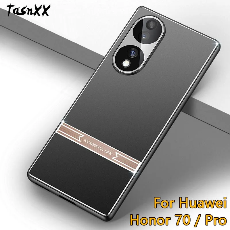 Matte Metal Back Soft TPU Case For Honor 70 60 50 Pro SE Full Cover Anti-Fingerprint Camera Lens Film Protector Shell Funda