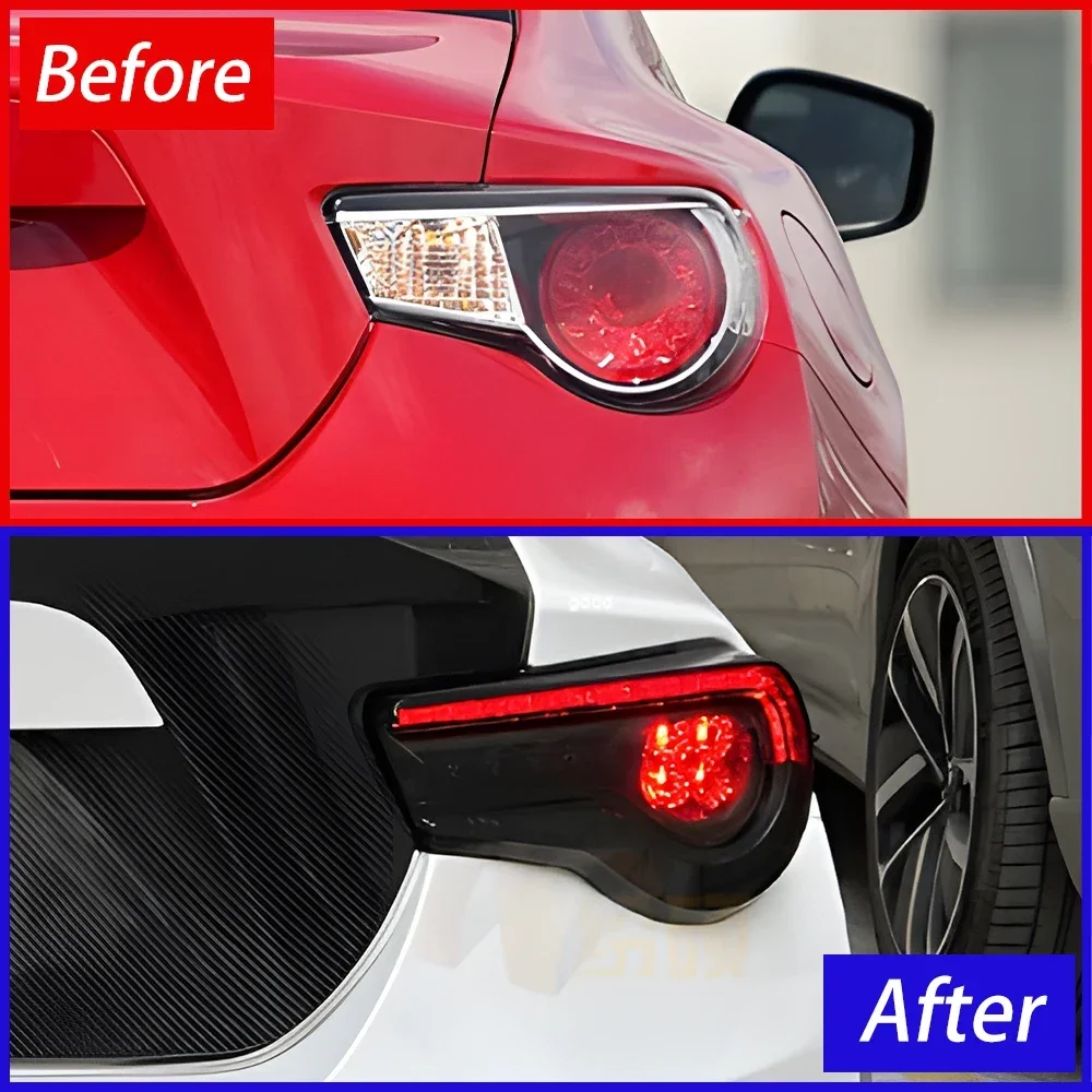 For Toyota 86 Subaru BRZ 2012-2020 LED Auto Lamps Assembly Dynamic Blink Turn Signal Plug and Play Car Taillights Accessories