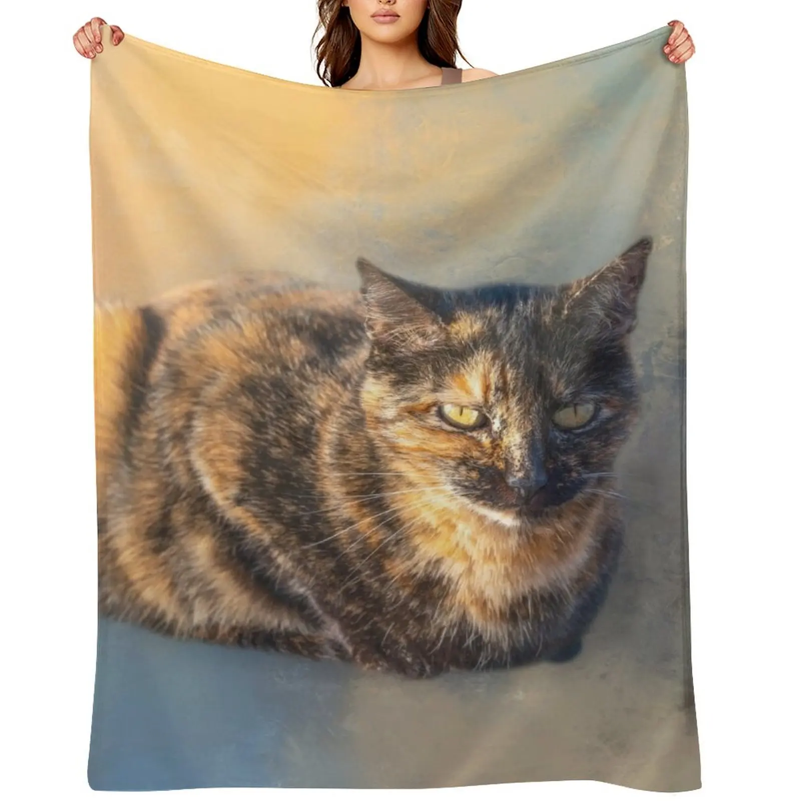 

Tortie Cat 02 Throw Blanket Moving Sofa Kid'S Luxury Throw Blankets