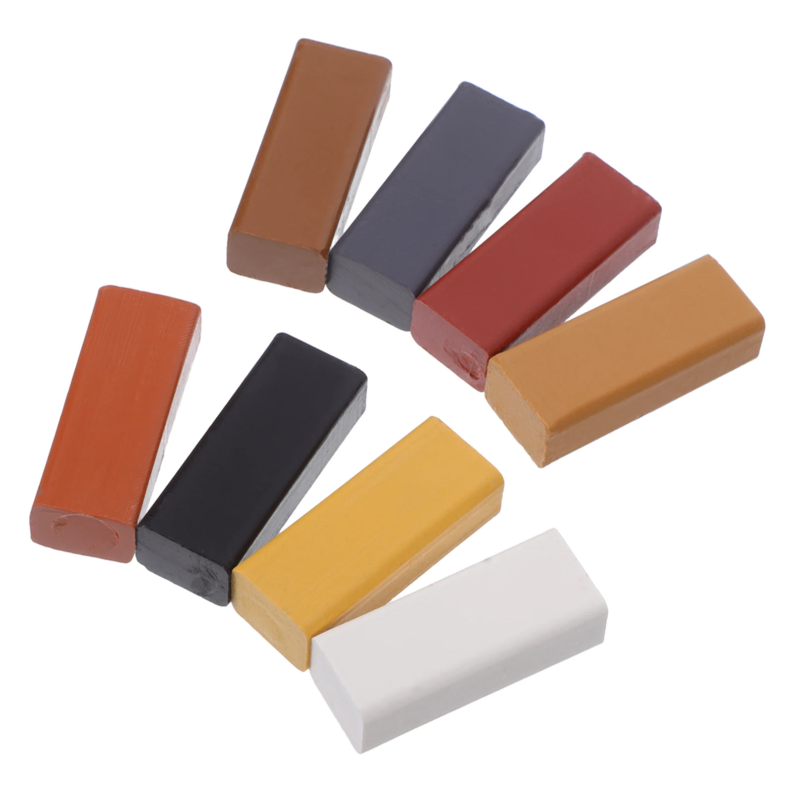 

8pcs Floor Repair Wax Crayons for Wood Furniture Filler Rod Resin Hard Wax Sticks Durable Material Versatile Solution Restores