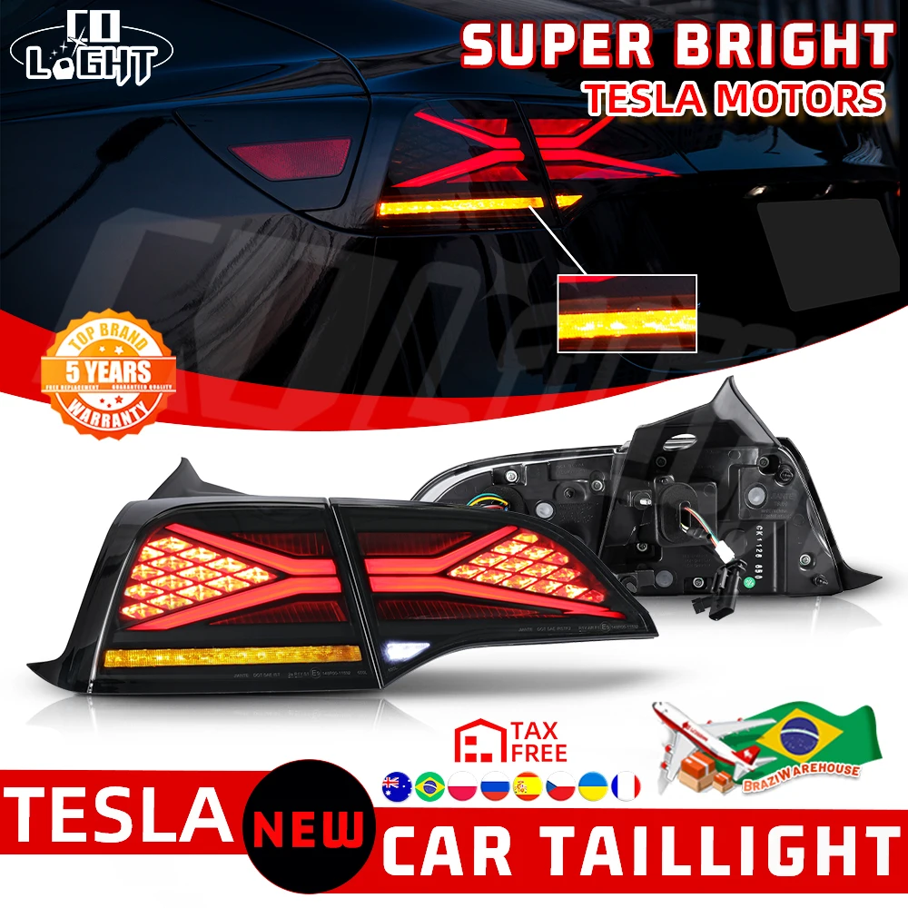 CO LIGHT LED Tail Light Assembly for Tesla Model 3 Model Y 2017-2022 Model Car Accessories Rear Light Signal Lamps