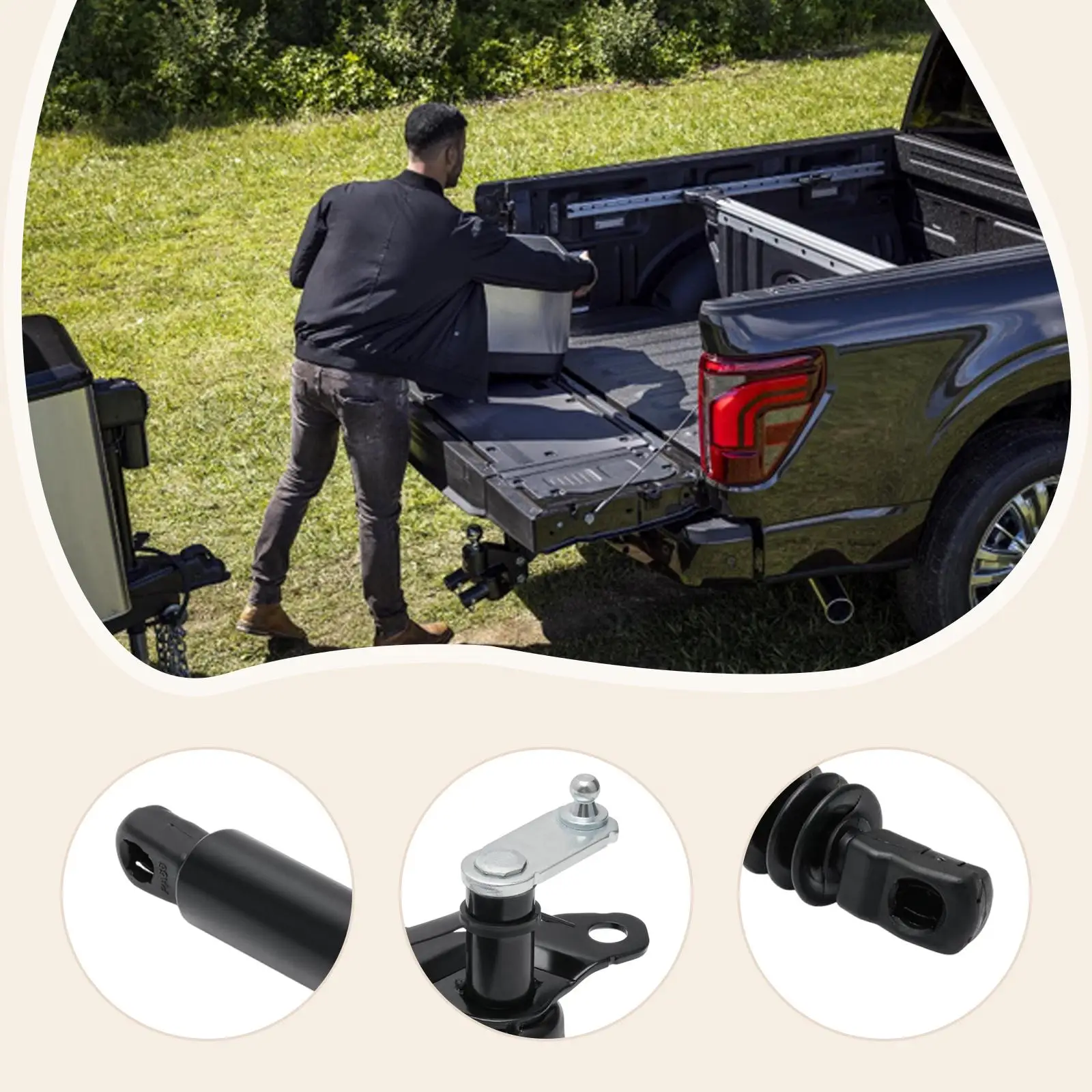 ml3Z-5D008-c Tailgate Assist Damper Set Spare Installation Replacement