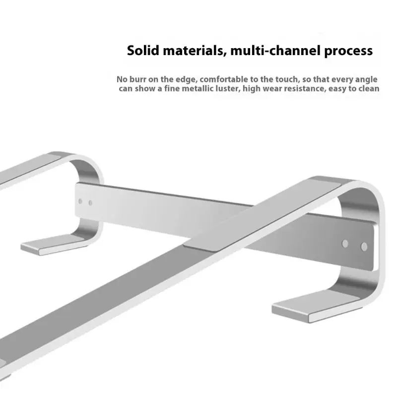 

L4MD Heat Dissipation Aluminum Computer Stand for 10-18Inch Laptops Risers AntiSlip Silicone Pad and Durability Frame Bracket