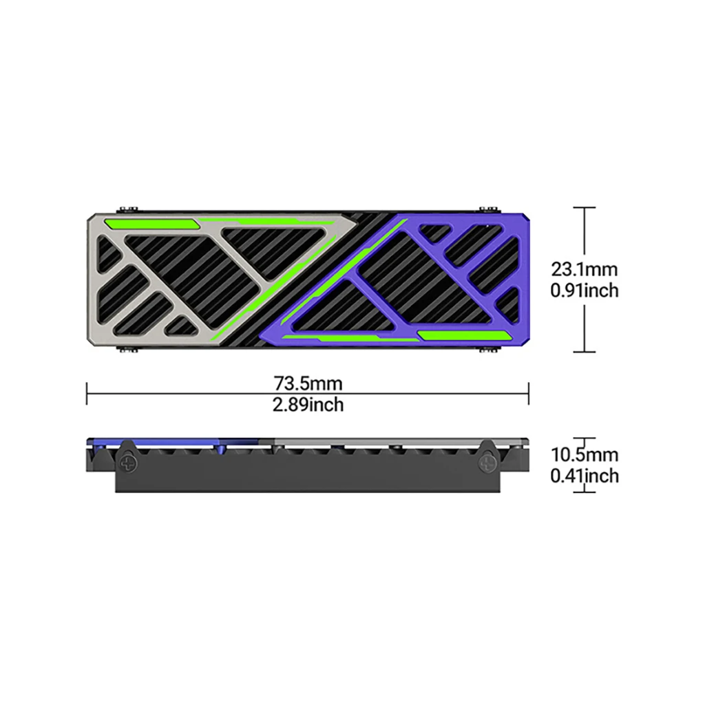 Für M.2 2280 NVMe SSD Kühler Aluminiumlegierung Kühlkörper 5-30 ℃ Temperaturreduzierung für Gaming-PC Desktop-Computer SSD-Kühlradiator – Detail 12