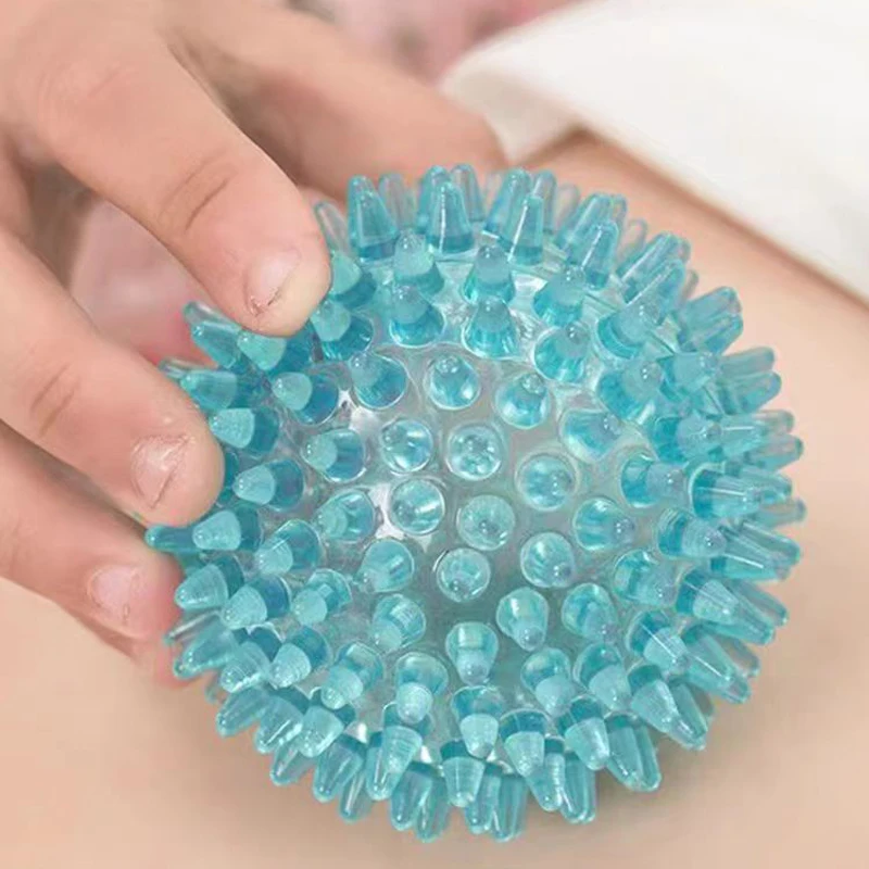 2Pcs Transparent Spiky Massage Ball 7CM Acupressure Reflexology Occupational Therapy Toys Stress Release Antiestres Juguete