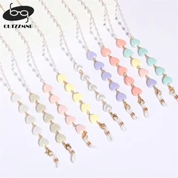 Heart Shape Imitation Pearl Eyeglasses Lanyard Fashion Glasses Chain Beaded Chain Reading Spectacles Holder Eyewear Accessories