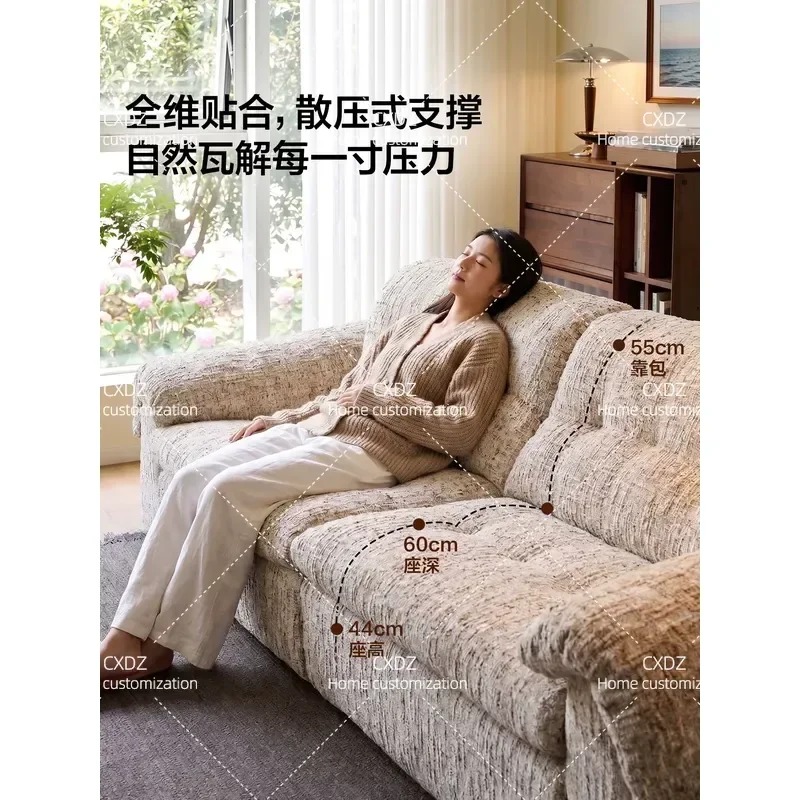 Modern Simple Fabric Sofa for Living Room 2026 New Inline Sofa Removable and Washable Cover Home Furnishing Comfortable