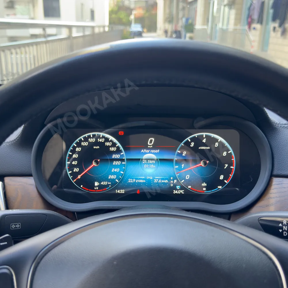 For Mercedes-Benz ML GL GLE GLES G 2013-2020 Car LCD Dashboard Digital Cluster Virtual Instrument Speedometer Multifunctional