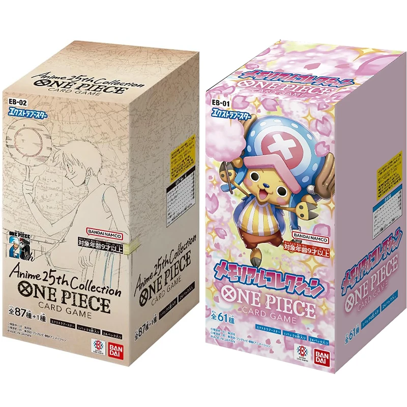 

BANDAI Japanese Anime One Piece Card Game EB-02 EB-01 Booster Box Extra Booster Anime 25th TCG Collection Card