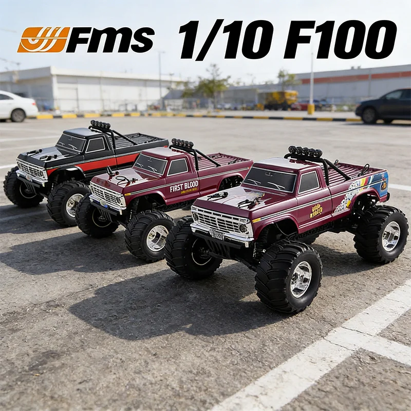

FMS 1:10 FMT F100 Authorized High-Speed Monster Truck RC Remote Control Model Car Rear Drive Enthusiasts Off-Road Drift Toy RTR