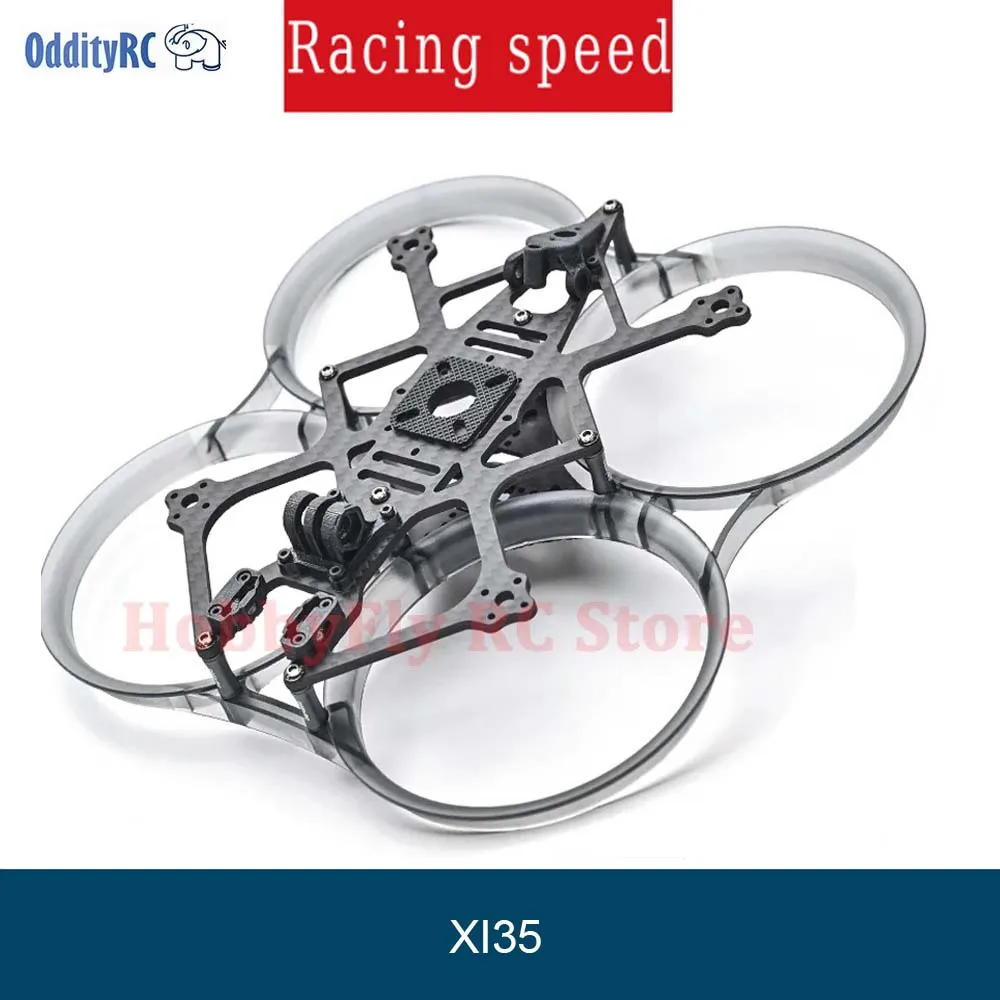 

OddityRC XI35 3.5inch Inverted Rack Frame 152mm Wheelbase With Injection Protection Ring For RC FPV 3.5inch Propeller Drones