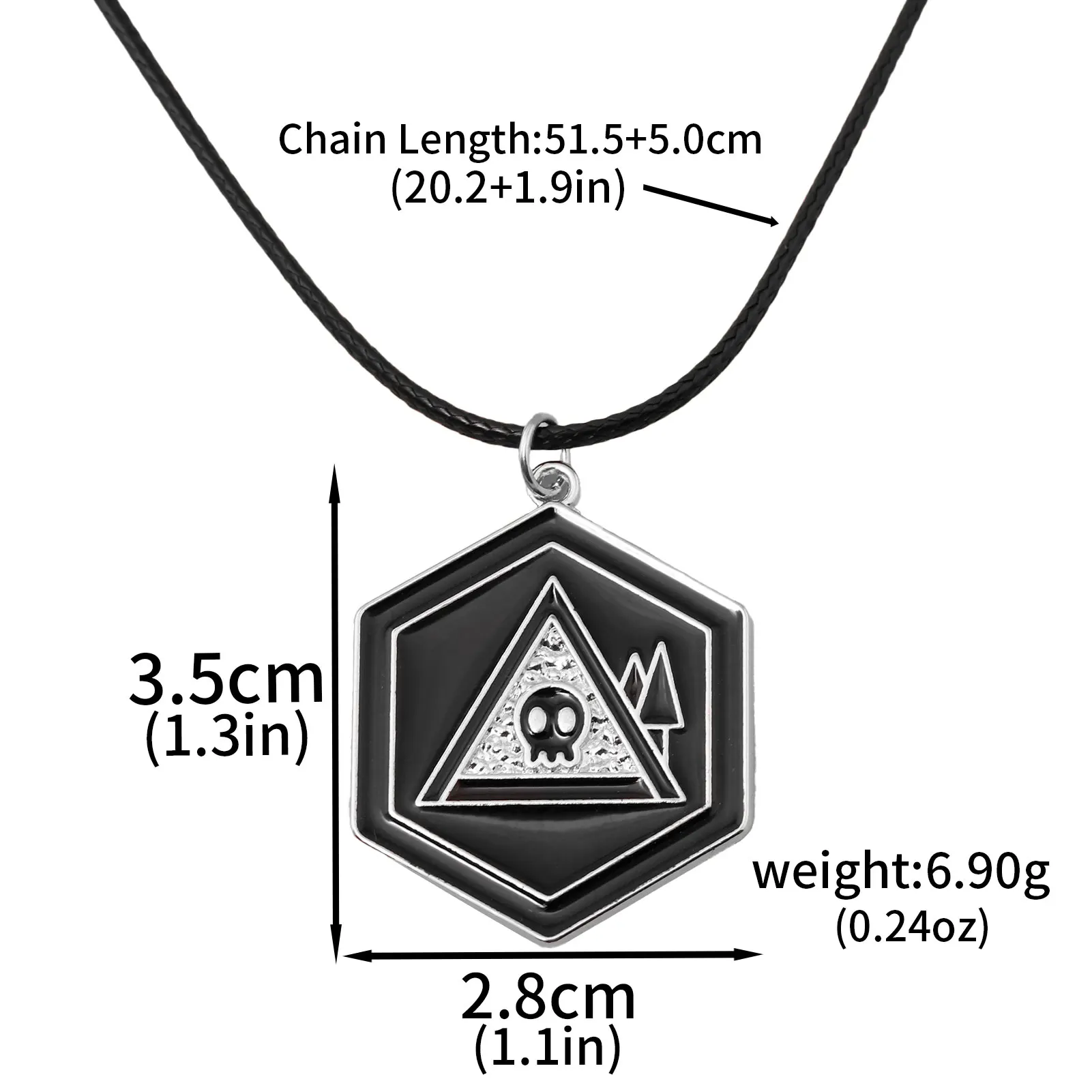 Anime Murder Drones Season 1 Logo Skull Necklace Uzi Doorman