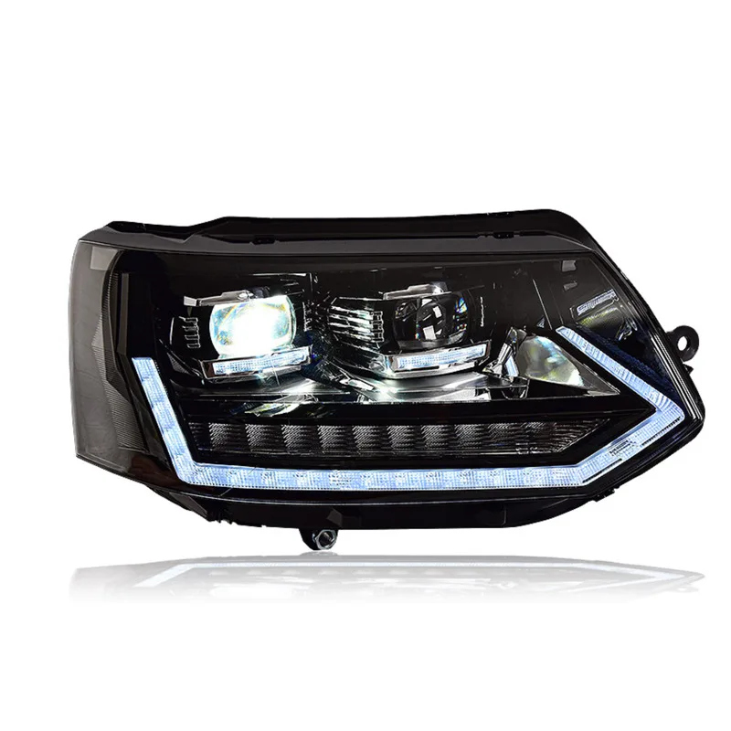 Car Styling Headlight Assembly For 2010-2015 VW Transporter Caravelle Multivan T5 LED Front Lamp Turn Signal Dynamic Front Lamp