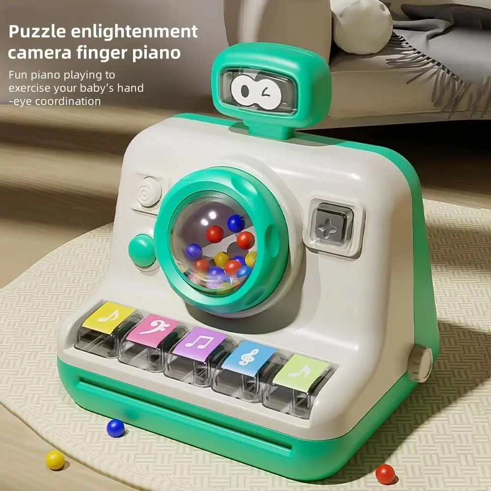 

Early Education Children's Camera Piano Toy Multifunctional Learning Music Camera Finger Piano Toy Rolling Ball with Music Score