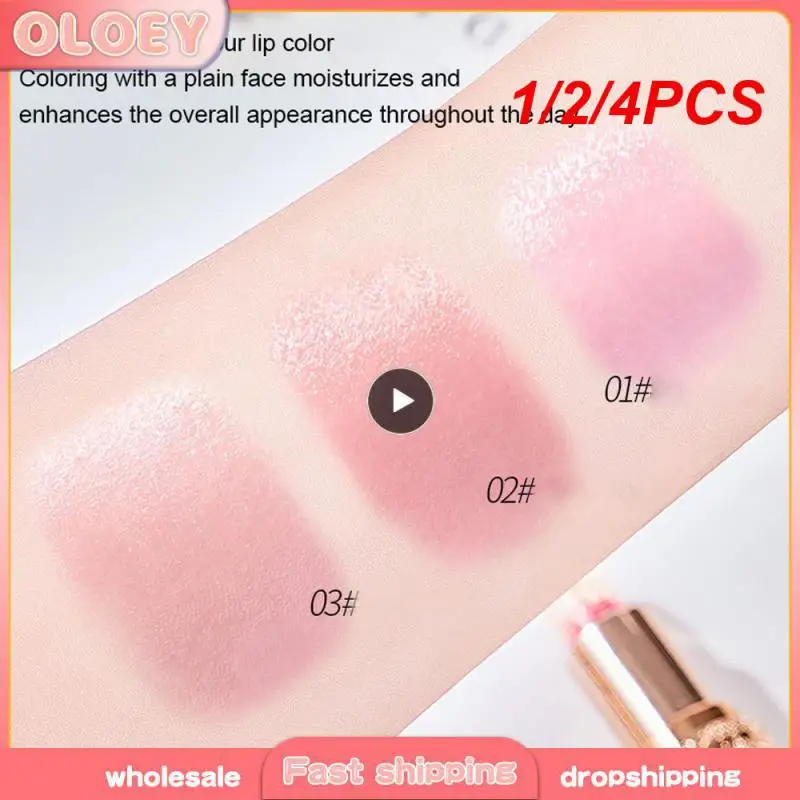 1/2/4 pz rossetto impermeabile lucido duraturo illumina non sbiadisce Traceless salute e bellezza gelatina balsamo per le labbra idratante unico