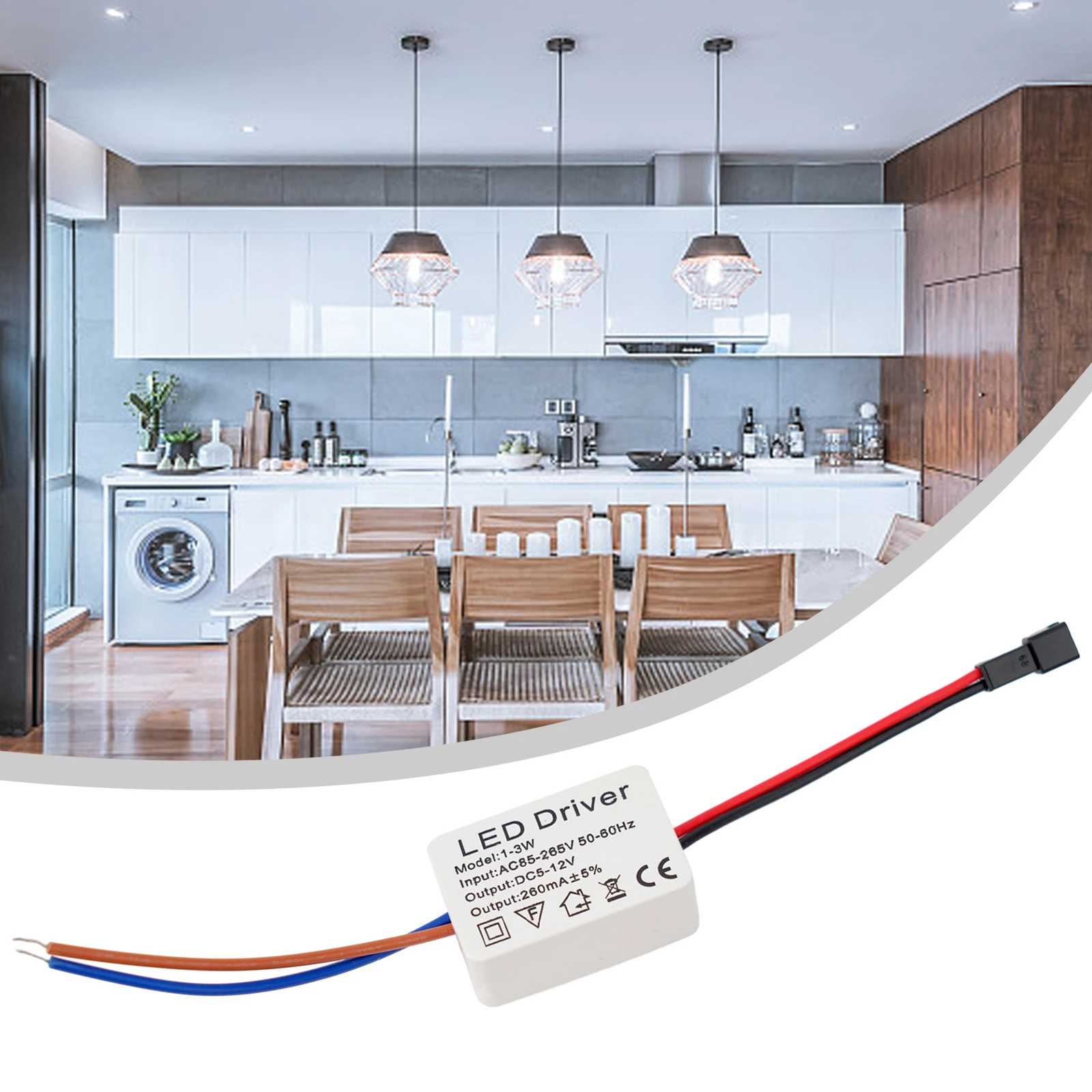 LED Driver 1-3W 3-5W 4-7W 8-12W 12-18W 18-24W Light Transformer Constant for current Driver Transformer Power Supply 260mA