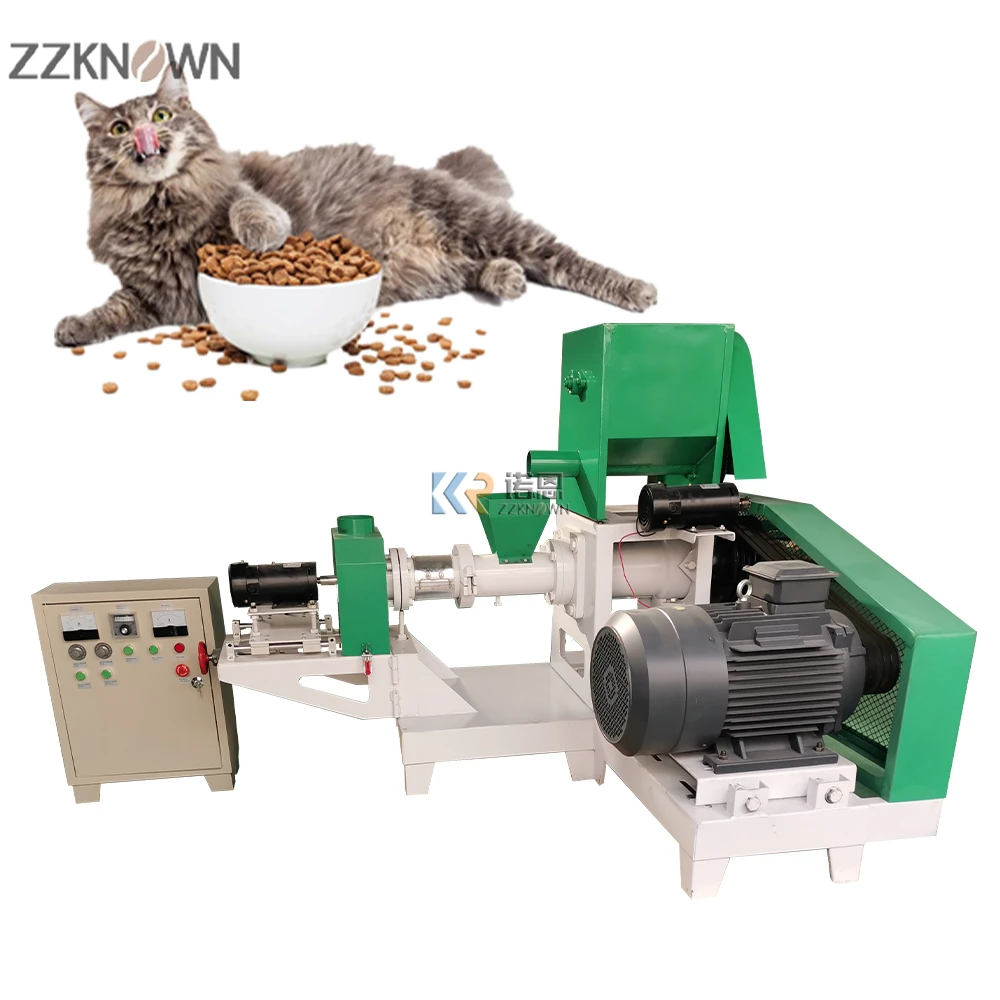 

Fish Feed Making Machine Floating Catfish Food Pellets Extruder Dog Cat Rabbit Feed Pelleting Machine