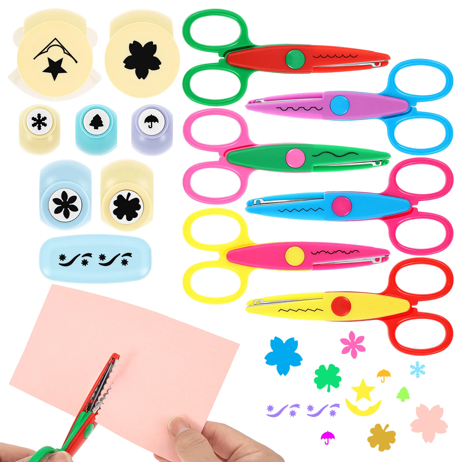 DIY Locher-Set Kreatives Bastelset Formlocher Set Locherformen für Bastelarbeiten Formschneider für Scrapbooking DIY