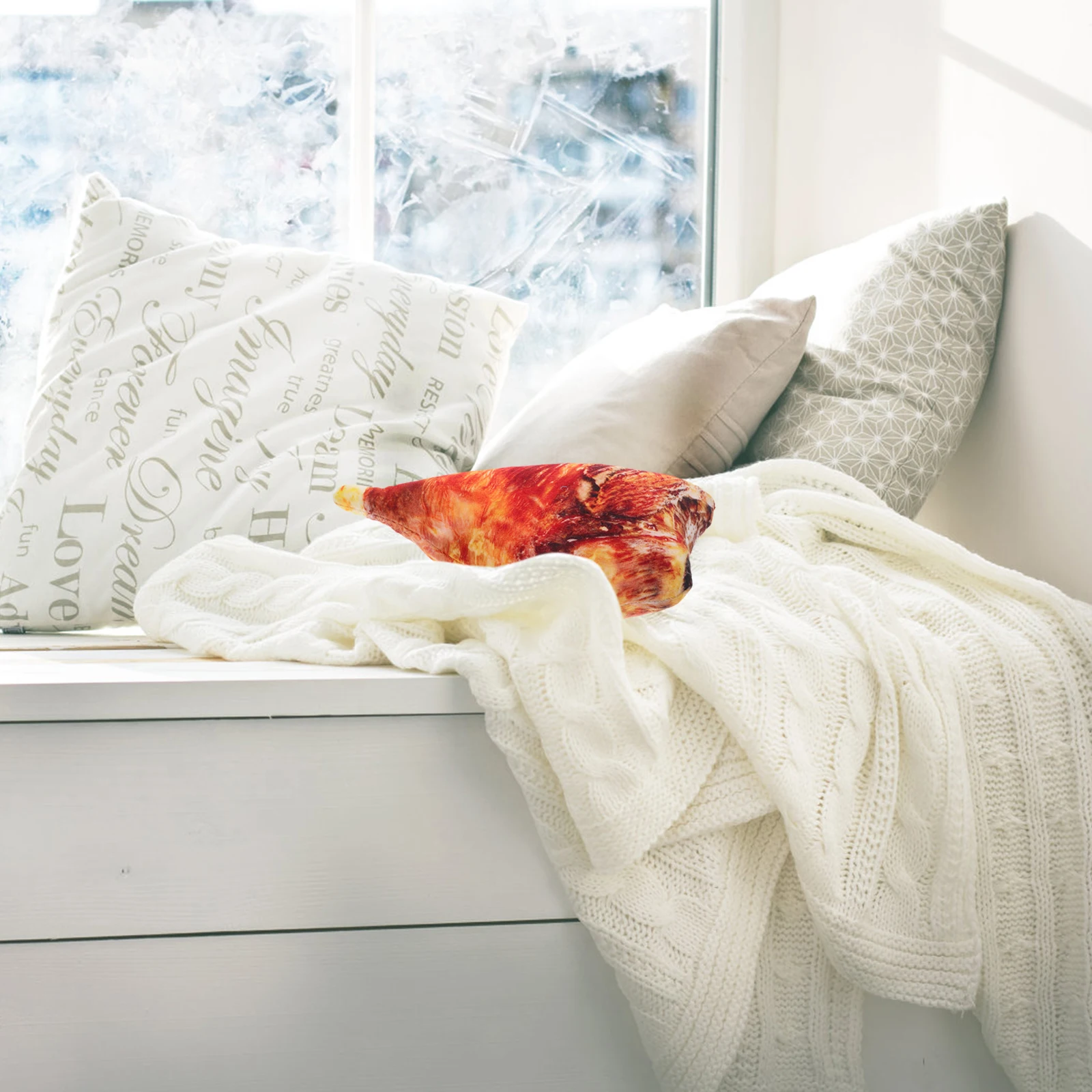 

Creative Food Shaped Roast Tendon Pillow Cute Hugging Cushion Stuffed Toy Unique Simulation Decorative Bed Pillow For Girls