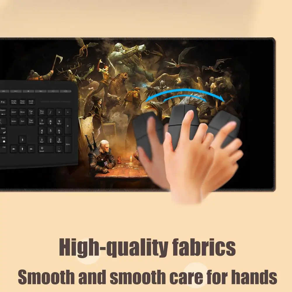 Podkładka pod mysz The Witchers Podkładka pod mysz na biurko Cute wild hunt minimalistyczna podkładka na biurko HD Rozszerzone podkładki pod klawiaturę do gier Duży XXL