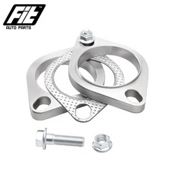 1PCS Universal Stainless Steel Exhaust Muffler Flange Exhaust Pipe Connection 51mm 63mm 76mm Joint Accessories
