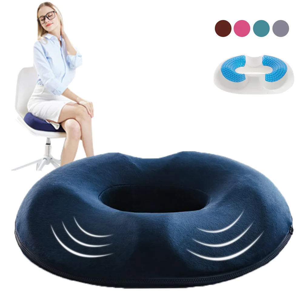 Office 3u female memory foam cushion buttocks cushion for pregnant women hemorrhoids hollow cushion post-operative butt cushion