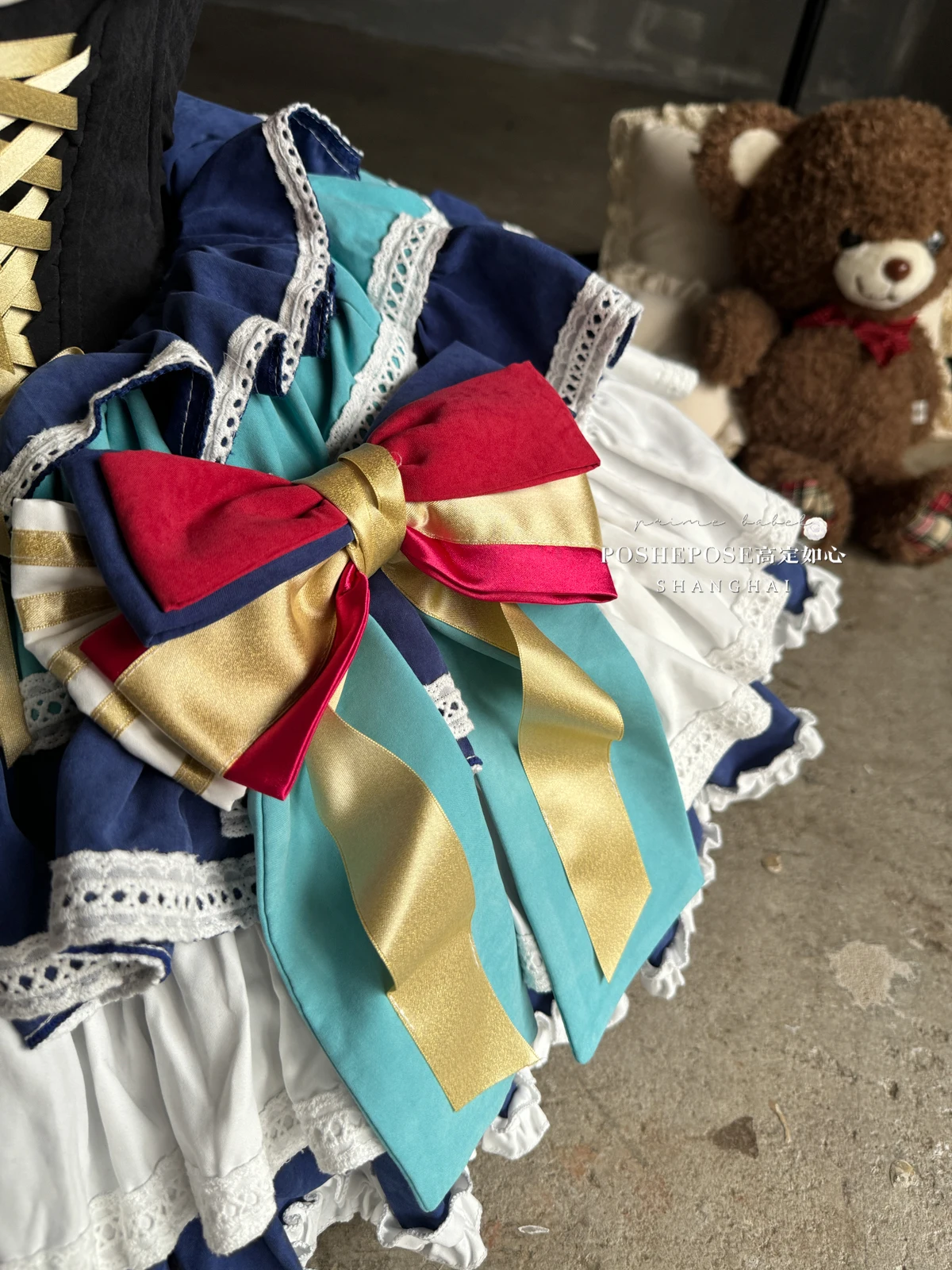 Temperamento elegante socialite princesa inchado vestido arco renda emenda cintura alta em camadas doce kawaii lolita mini bolo vestido mulher